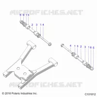 SUSPENSION TRASERA A-ARM MOUNTING AND BUSHINGS