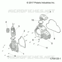 ENGINE, ALTERNADOR  COVER HVAC