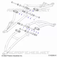 SUSPENSIÃ“N DELANTERA A-ARMS MOUNTING