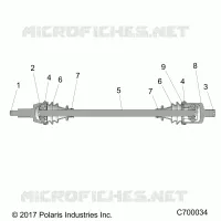 TREN, FRONT HALF SHAFT