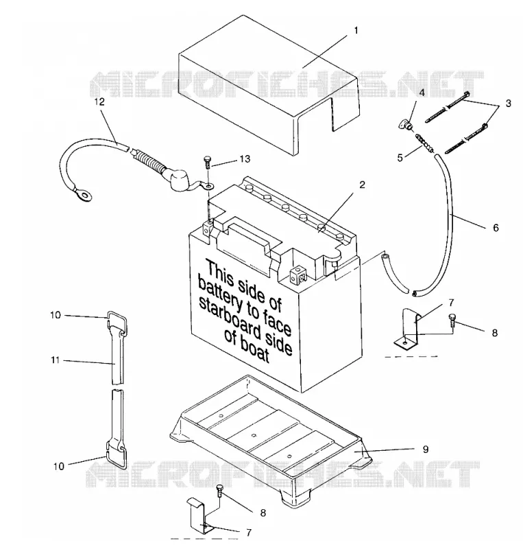 CAJA DE BATERIA SL 750 B954070 (4930523052B006)