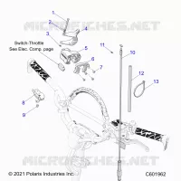 MOTOR, THROTTLE CONTROL ASM.
