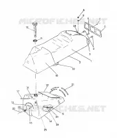 ASIENTO/TANQUE DE GAS ASSEMBLY 500 (4921252125005A)