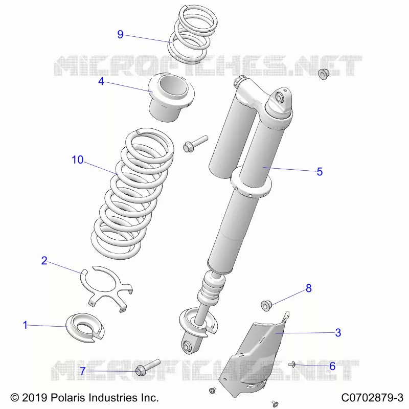 SUSPENSION, REAR MONTAJE DE DESCARGA, STANDARD/PREMIUM