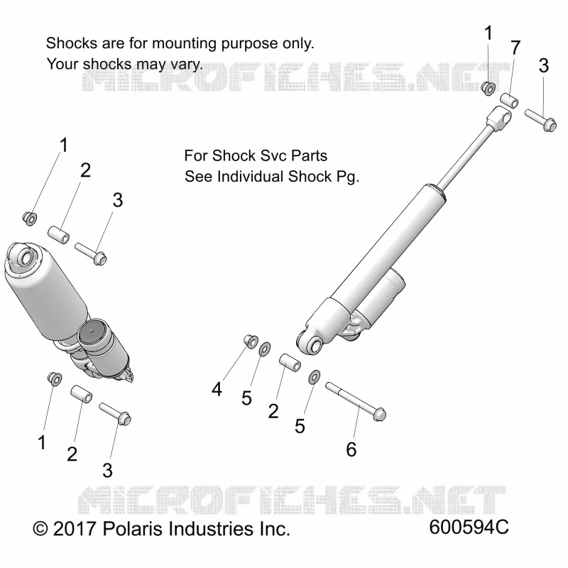 SUSPENSION, REAR CHOQUES MNTG.
