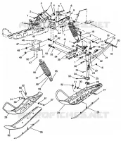 SUSPENSIÓN DELANTERA AND ESQUÍ 500 CARB SKS 0962564,  EUROPEAN 500 CARB SKS E9625 (4931873187B001)