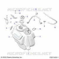 SISTEMA DE COMBUSTIBLE, FUEL TANK ASM.