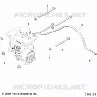 TREN, GEARCASE MOUNTING, REAR