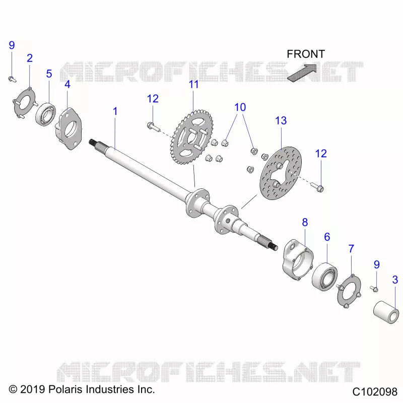 TREN, REAR AXLE