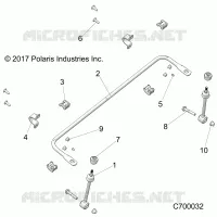 SUSPENSION, FRONT BARRA ESTABILIZADORA- R21RRF99AK (C700032)