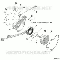 ENGINE, STATOR AND VOLANTE