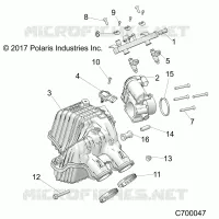 ENGINE, TOMA DE AIRE MANIFOLD EVAP 50S
