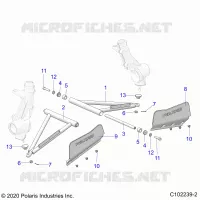 SUSPENSION, A-ARM AND PUNTAL MOUNTING