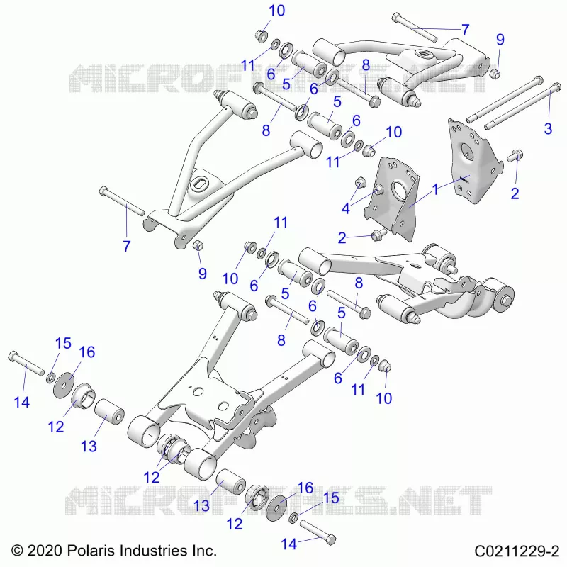 SUSPENSION TRASERA CONTROL ARM, MOUNTING