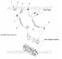 SISTEMA DE COMBUSTIBLE, CUERPO DE MARIPOSA and GASOLINA LINES