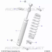 SUSPENSION, SHOCK TRASERO