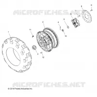 RUEDAS, FRONT TIRE and FRENO DISC