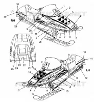 ETIQUETAS 600 XCR 0961676 and EUROPEAN 600 XCR E961676 (4932123212A011)
