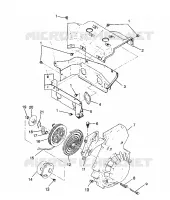 VENTILADOR DE LA CUBIERTA Y EL ARRANQUE DE RETROCESO SPORT 0980443 and SPORT TOURING 0980243 (4942054205C013)