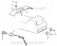 protección del embrague/REFLECTOR ASSEMBLY European 440,440 SKS,500 EFI,EFI  SKS,Lite (49237723770003)