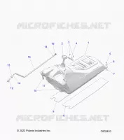 SISTEMA DE COMBUSTIBLE, FUEL TANK ASM.