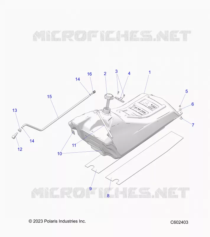 SISTEMA DE COMBUSTIBLE, FUEL TANK ASM.