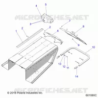 BODY, BUMPER, REAR, SNOWFLAP AND LUZ DE LA COLA COVER