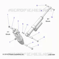 SUSPENSION, MONTAJE DE DESCARGA, REAR SUSP.