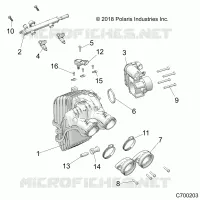 ENGINE, INTAKE AND CUERPO DE MARIPOSA