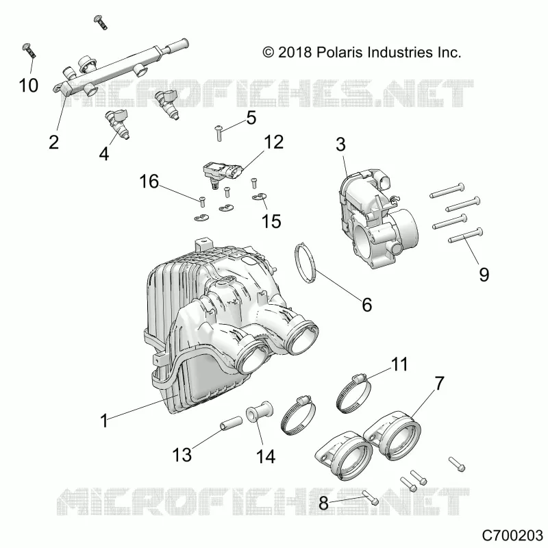 ENGINE, INTAKE AND CUERPO DE MARIPOSA