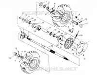 TRASERO conjunto de accionamiento RUEDA XPLORER 4X4 W959140 (4930223022C008)