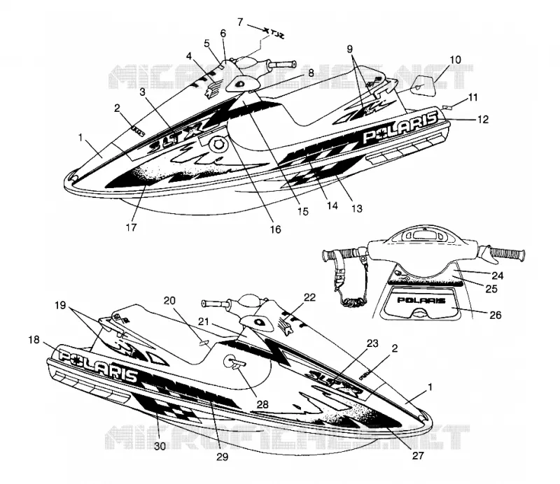 ETIQUETAS SLTX B964590 and Intl. SLTX I964590 (4935783578A007)