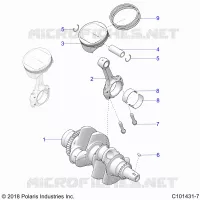 ENGINE, CIGUEÑAL AND PISTON