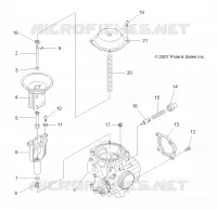 MOTOR, CARBURADOR UPPER
