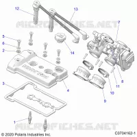 ENGINE, THROTTLE BODY AND TAPA DE LA VÃLVULA