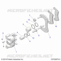BRAKES, PINZA FRENO TRASEIRA