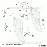 PUERTAS, REAR, MOUNTING