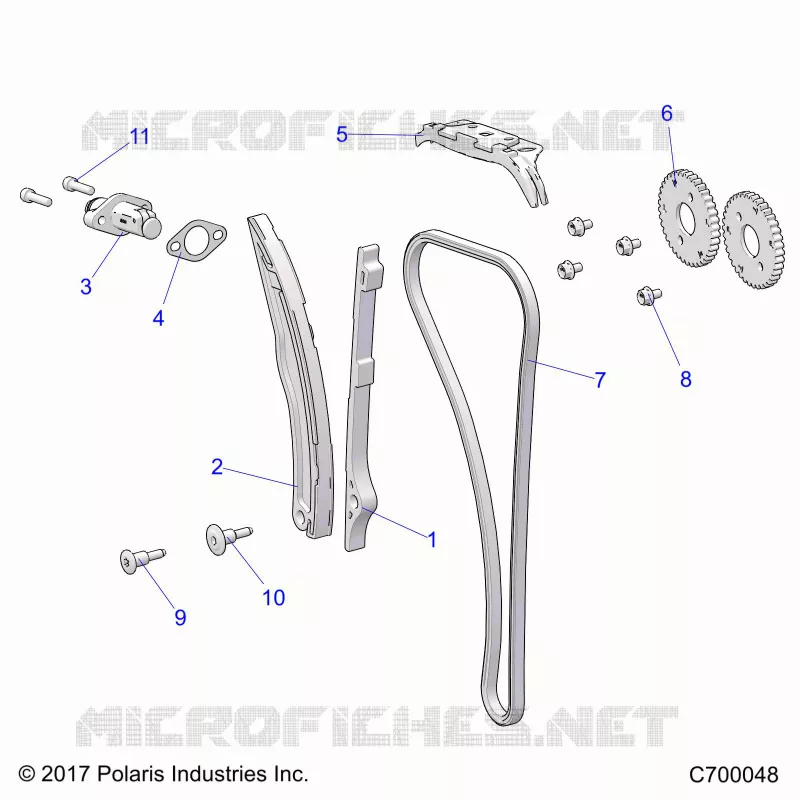 LA CADENA DE LEVAS AND TENSIONER