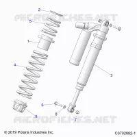 SUSPENSION, CHOQUE FRONTAL MOUNTING, DELUXE