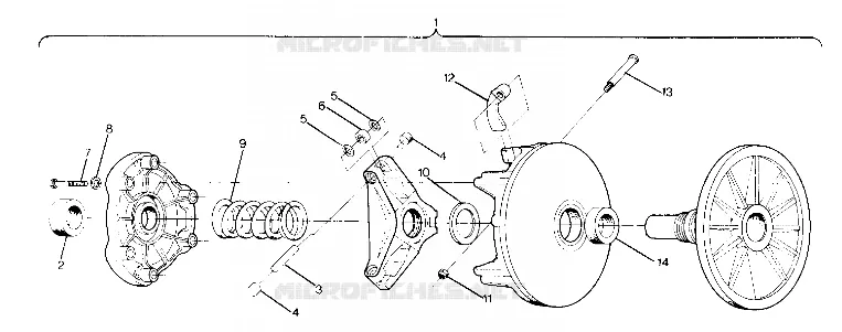 Embrague  Indy Lite (4918591859019B)