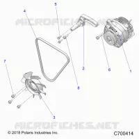 ENGINE, ENGINE, ALTERNADOR, FAN AND BELT- R19RRED4F1/N1/J1/SD4C1 (C700414)