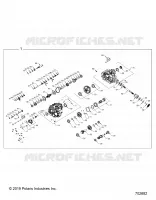DRIVE TRAIN, PRINCIPAL GEARCASE INTERNALS