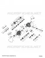 DRIVE TRAIN, PRINCIPAL GEARCASE INTERNALS