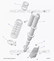 SUSPENSION, REAR MONTAJE DE DESCARGA, STANDARD/PREMIUM
