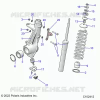 SUSPENSION, PUNTAL DELANTERO