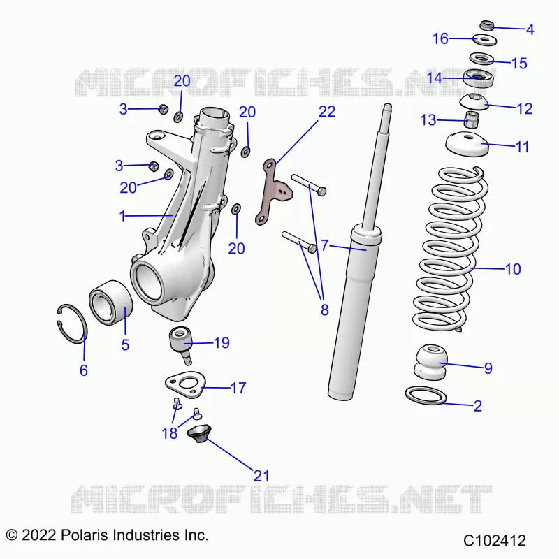 SUSPENSION, PUNTAL DELANTERO