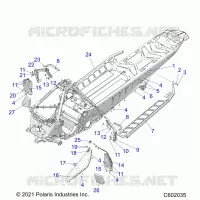 CHASSIS, PROTECCIÃ³N DEL EMBRAGUE, FOOTRESTS, AND RUNNING BOARDS