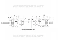 DRIVE TRAIN, TRANSMISION DELANTERA SHAFT