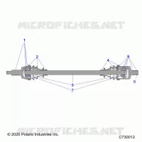 TREN, FRONT HALF SHAFT
