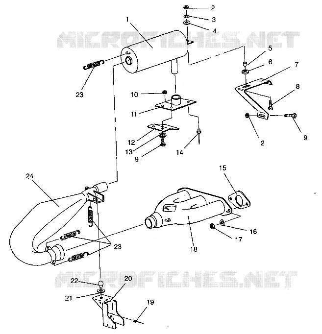SISTEMA DE ESCAPE RXL 0940768 and RXL TOURING 0940869 (4925062506032A)